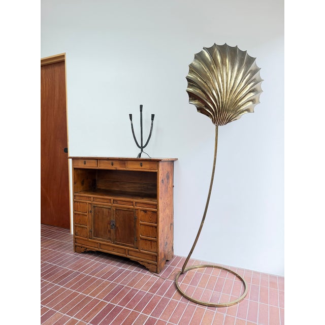Bottega Gadda 1970s Tommaso Barbi Conchiglia Floor Lamp, Italy For Sale - Image 4 of 18