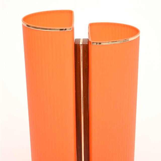 Wood Vintage Teak and Acrylic Floor Lamp, 1960s For Sale - Image 7 of 11