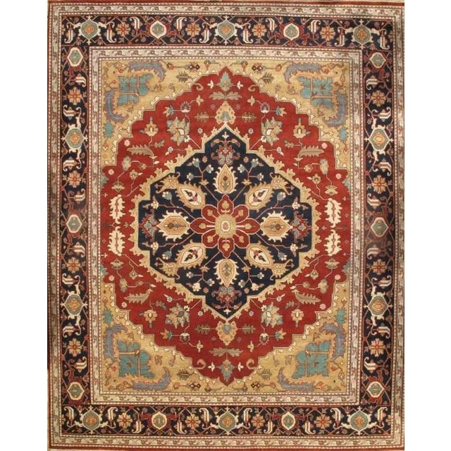 2020s 2020s Rust Persian Serapi Design For Sale - Image 5 of 5