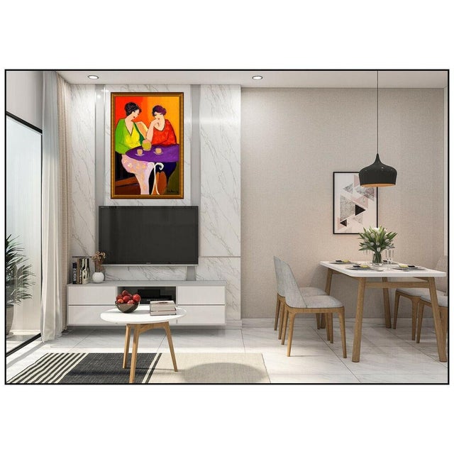 Message us to inquire about custom framing options! (Included for free with every purchase) The artwork here, "Two in the...