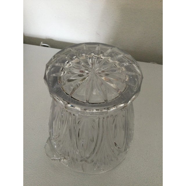 Glass Vintage Cut Crystal Champagne or Wine Ice Bucket For Sale - Image 7 of 10