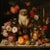Realism Framed 30' X 30' Collector Fine Art Print 'Still Life With Fruits, Flowers and Monkey' For Sale - Image 3 of 6