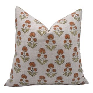 Fabdivine Floral Home Decor Cushion Cover 22x22 Inch– Thick Linen Fabric, Rishi For Sale