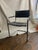 1960’s Loewenstein Oggo Italian Leather MCM Chair Grey Leather and Chrome Excellent condition.
