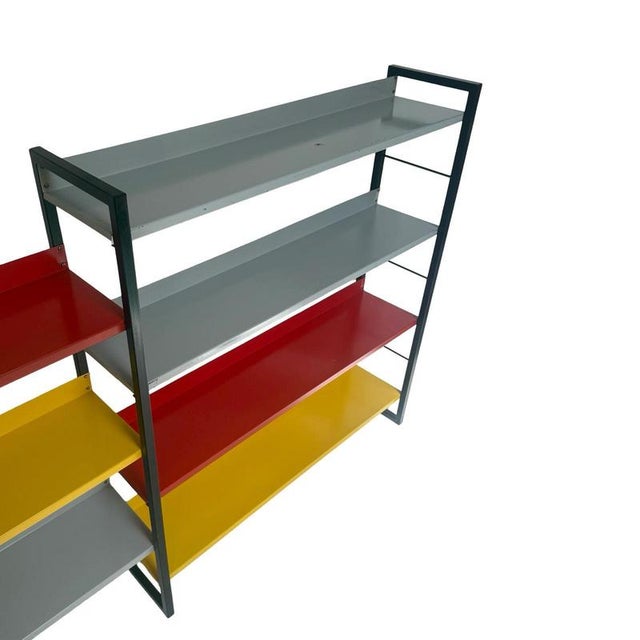 Metal Large Modulair Wall System in Multicolor Metal from Tomado Holland, Netherlands, 1960s For Sale - Image 7 of 10