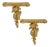 Large Scale Italian Rococo Wood Carved Wall Brackets - A Pair For Sale