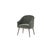Modern Olive Velvet Dining Chair For Sale - Image 4 of 4