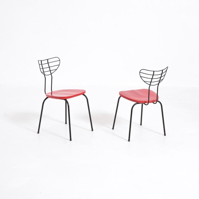 Red Radar Chair attributed to Willy van der Meeren For Sale - Image 16 of 16