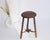 Small Vintage Rustic Round Barley Stool, 1920s For Sale - Image 9 of 9
