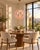 Metal Sputnik Pendant Light with 51 Flowers in Pink Glass and Burnished Brass from Justfurnituress SRL For Sale - Image 7 of 11