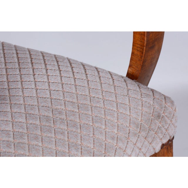 Wood Art Deco Armchair in Beech by Jules Leleu, 1930s For Sale - Image 7 of 8