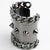 Givenchy Paris High-Gloss Gunmetal Chains and Studs Cuff Bracelet For Sale In Atlanta - Image 6 of 16