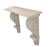 French Serge Roche Style Neoclassical Wall-Mounted Stone Plaster Console Table France For Sale - Image 3 of 13