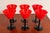 Vintage 1930's Art Deco Red & Black Cordial Cocktail Glasses - Set of 6 For Sale In Providence - Image 6 of 9