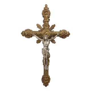 Copper Crucifix, Belgium, 1900s For Sale