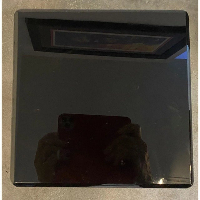 Plastic 1990s Pedestal Black Lucite 26.5" High For Sale - Image 7 of 13