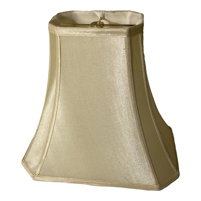 Cut Corner Ivory Lampshade For Sale