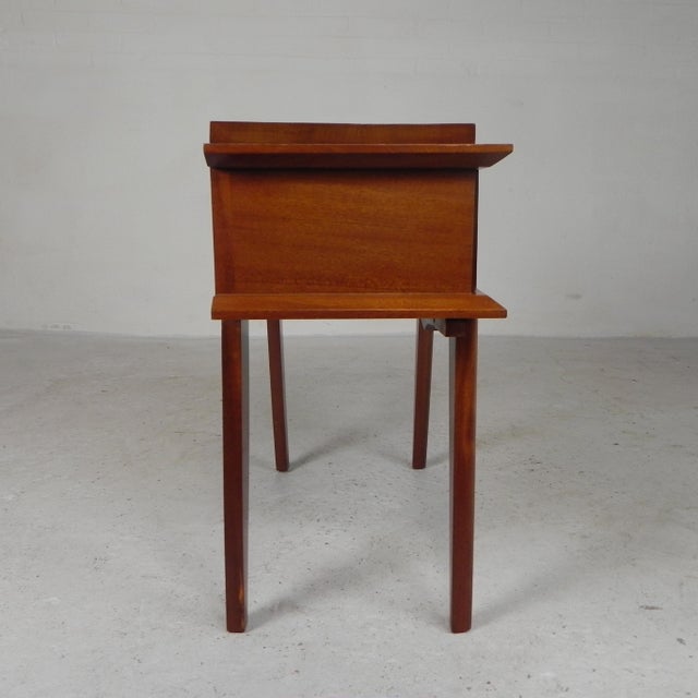 Wood Vintage Teak Bedside Table, 1960s For Sale - Image 7 of 17