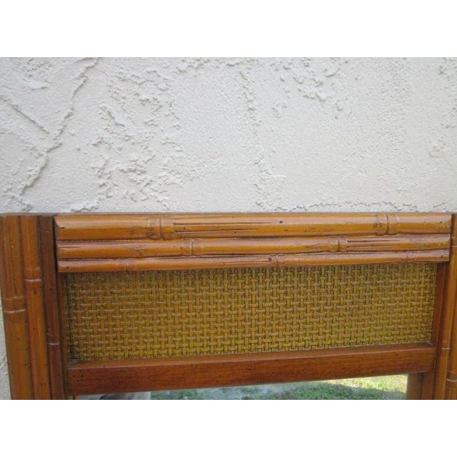 Hollywood Regency Style Wood Dresser Mirrors in Honey Color - Set of 2 For Sale In Naples, FL - Image 6 of 13