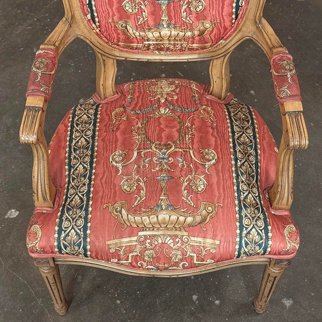 Set of 8 French Louis XVI Fruitwood Dining Chairs Includes 2 Armchairs For Sale - Image 11 of 18