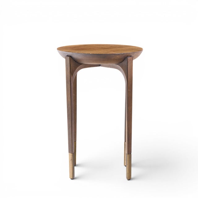 Baker Furniture Company Kara Mann for Baker Milling Road Cradle End Tables - Pair For Sale - Image 4 of 12