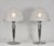 Paul Gilles A wonderful pair of French art deco lamps by Paul Gilles in nickel plated solid brass or bronze. Made around...