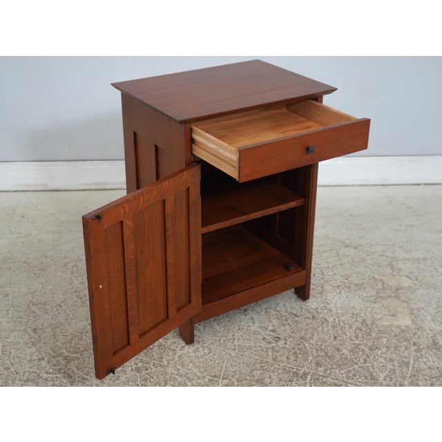 Mission Stickley Harvey Ellis Mission Oak Nightstand For Sale - Image 3 of 18