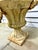 White Pair 19th Century White Painted Cast Iron Garden Urns With Ring Handles and Masks For Sale - Image 8 of 17