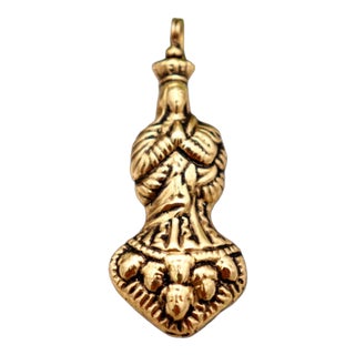 19.2K Gold Our Lady of the Immaculate Conception Pendant For Sale
