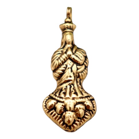 19.2K Gold Our Lady of the Immaculate Conception Pendant For Sale