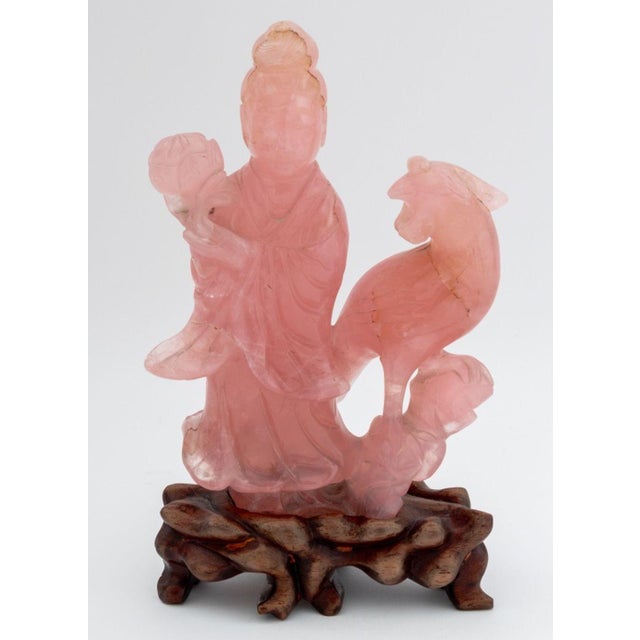 Chinese Pink Rock Crystal Sculptures, 7 Pcs. For Sale - Image 4 of 12