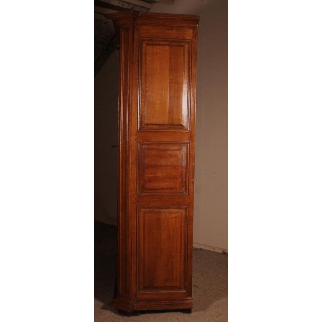 Wood 18th Century Louis XIV Wardrobe in Oak For Sale - Image 7 of 8