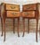 Antique Louis XV French Marquetry Marble Top Nightstands, Set of 2 For Sale - Image 5 of 17