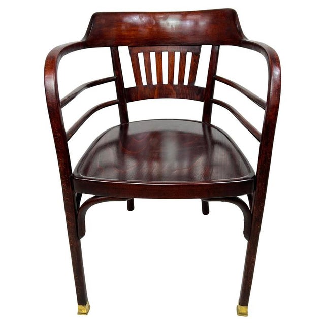 Secession No.6095 Desk Chair attributed to Otto Wagner for Thonet, 1890s For Sale - Image 15 of 15