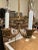 1930s French Art-Deco Chandelier W/Art Glass Dome For Sale - Image 9 of 11