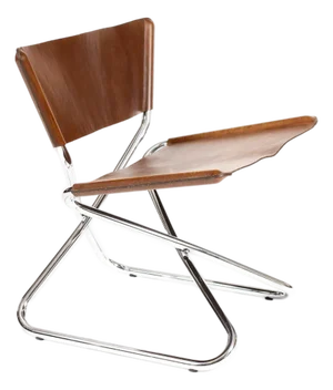 Vintage Mid Century Tubular Chrome Folding ‘Z-Down’ Lounge Chair — Erik Magnussen for Torben Ørskov
