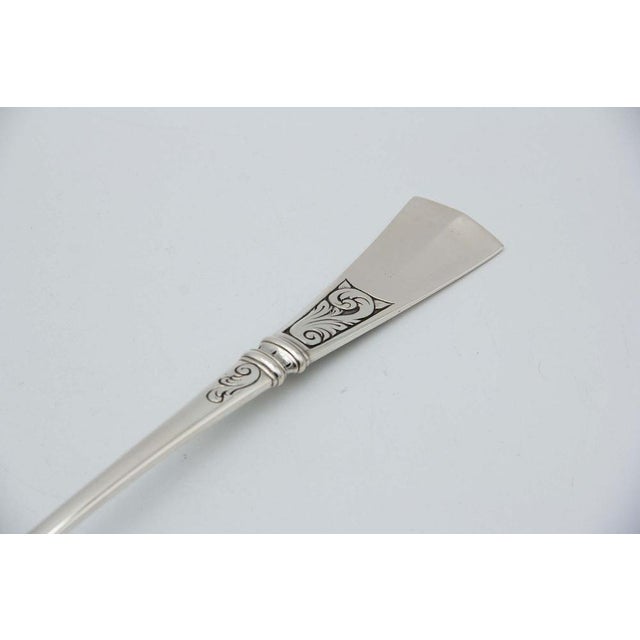 Plain Silver Rice Serving Spoon, in Good conditions.
