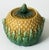 Victorian Antique 19th C Majolica Pineapple Pattern Creamer & Sugar C1880s. For Sale - Image 3 of 12