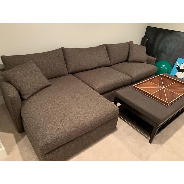 Crate Barrel Lounge Ii Petite 2 Piece Sectional Sofa Chairish