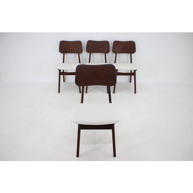 Teak Dining Chairs Model 74 by Ib Kofod-Larsen, Denmark, 1960s, Set of 4 For Sale - Image 6 of 16