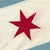 American Small Sewn Linen Flag of Chicago, Vintage Style, New For Sale - Image 3 of 4