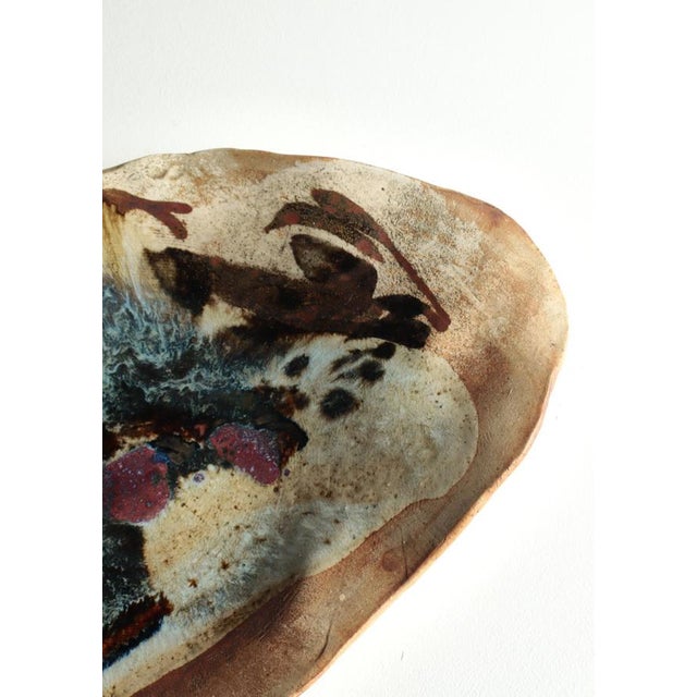 Large Scandinavian Modern Stoneware Dish by Conny Walther, 1960s For Sale - Image 11 of 14