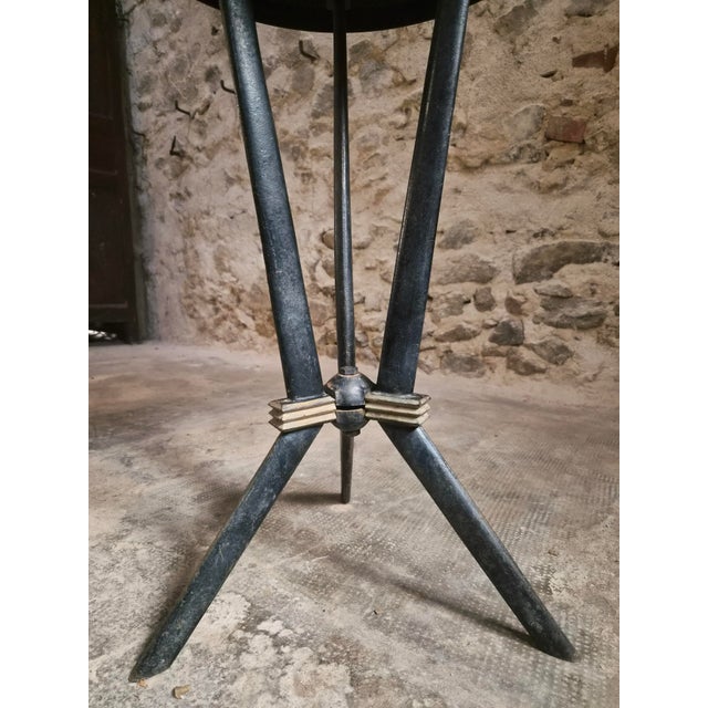 Art Deco French Bistro Table with Rex Bakelite Top, 1940 For Sale - Image 14 of 18