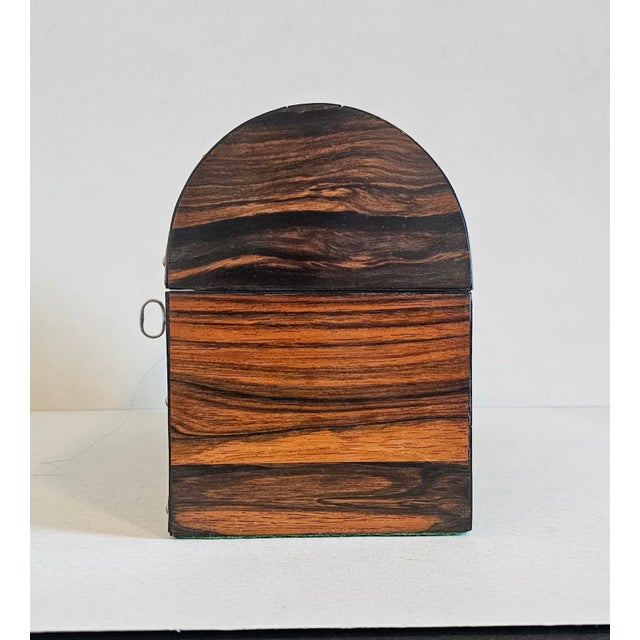 Antique English Victorian Gothic Madagascar Ebony Stationary Letter Chest Table Box For Sale - Image 4 of 12