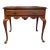 Mid 20th Century Cherry Queen Anne Style Side Glide One Drawer Tea Table For Sale