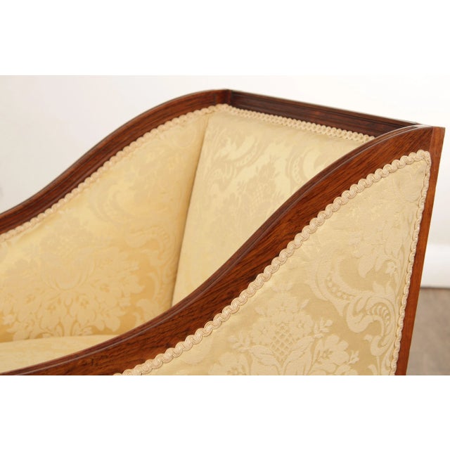 Antique 19th C. English Rosewood Pair of Club Arm Chairs For Sale - Image 10 of 13