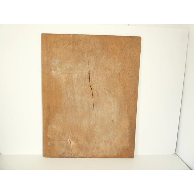 Beige French Abstract Figurative Oil Painting of a Nude Women For Sale - Image 8 of 8