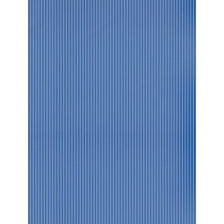 The House of Scalamandré Wilson Stripe Wallpaper, Cobalt For Sale
