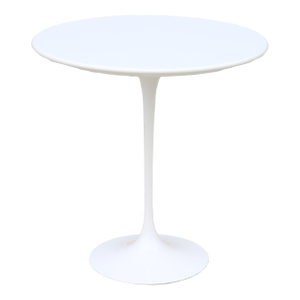 Mid-Century Modern Eero Saarinen for Knoll 20" Round White Tulip Side Table