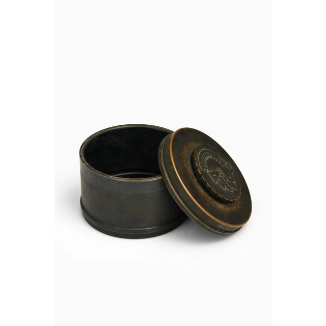 Bronze jar by nils johan, 1920’s – 1930’s additional information: material: bronze produced in sweden dimensions: (w x d x...